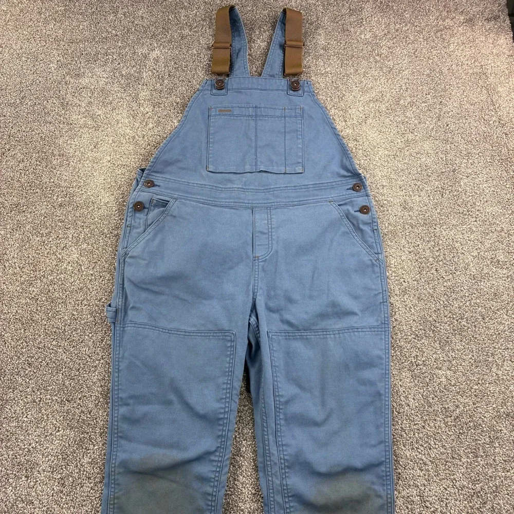 REI Co-op Trailsmith Overalls Women's 10 Petite Blue Cotton Blend 158076